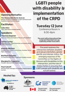 COSP CRPD LGBTI Event Flyer